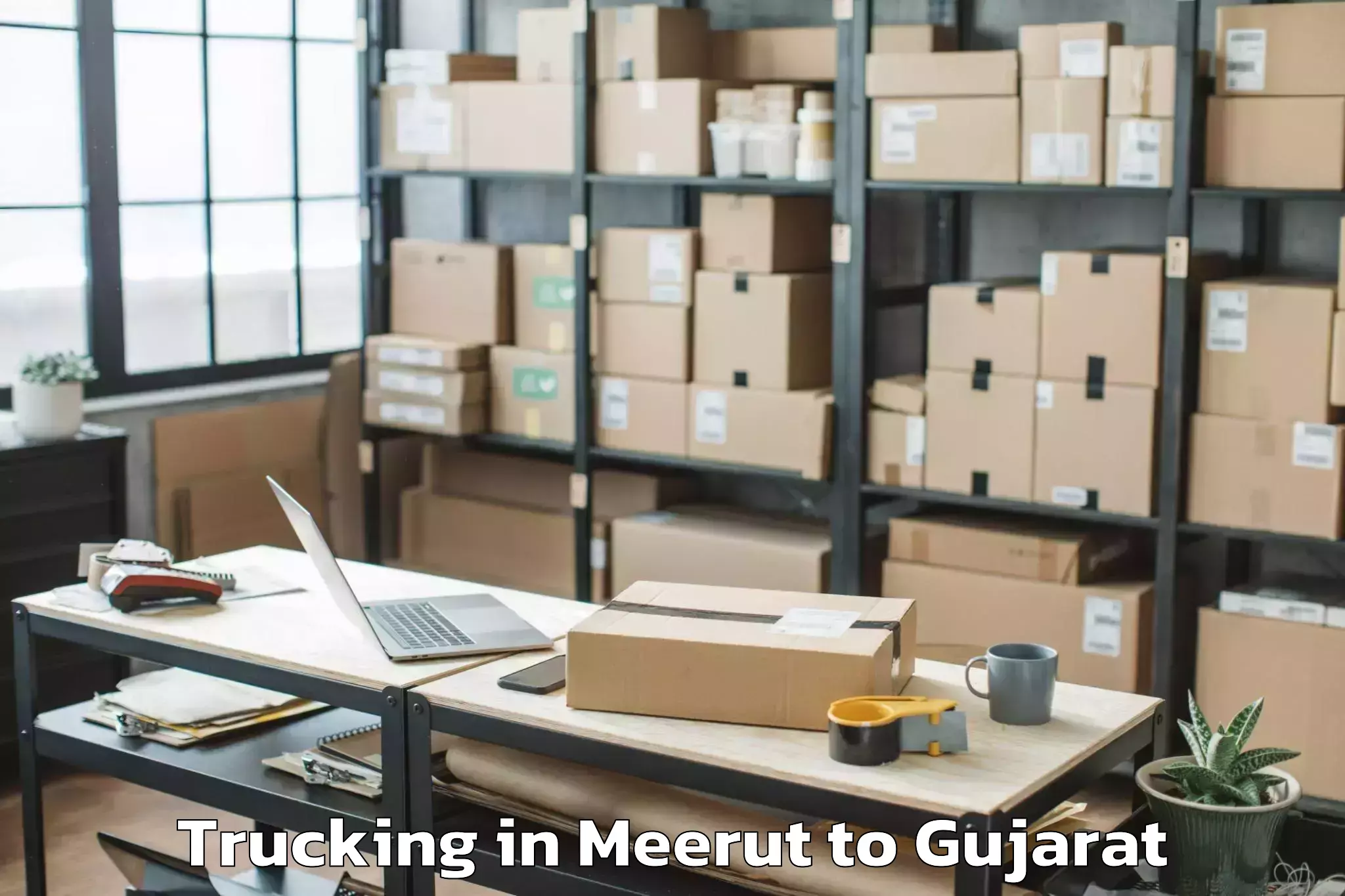 Get Meerut to Chikhli Trucking